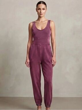 Sundry bubble pant Jumpsuit color Rhubarb NWT size M